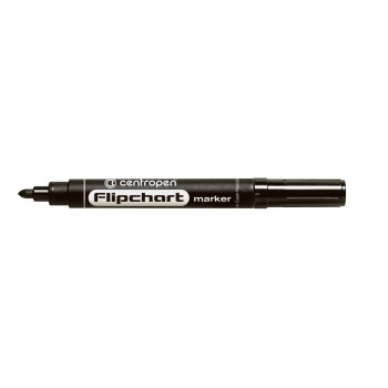Marker flipchart negru 2.5mm 8550 centropen Marker flipchart negru 2.5mm 8550 centropen