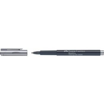 Marker metallics argintiu faber-castell Marker metallics argintiu faber-castell