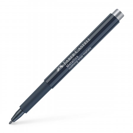 Marker metallics argintiu faber-castell