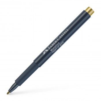Marker metallics auriu faber-castell