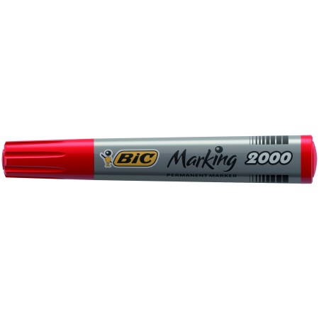 Marker permanent rosu varf rotund 2000 bic