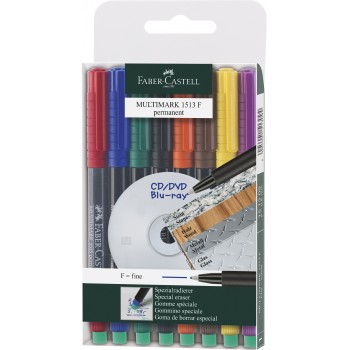 Marker permanent set 8 f multimark faber-castell Marker permanent set 8 f multimark faber-castell