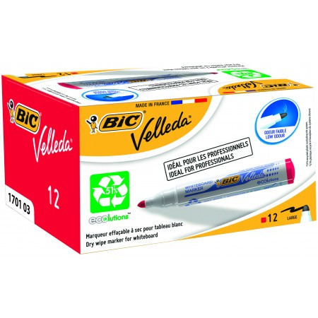 Marker whiteboard rosu velleda 1701 bic