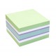 Notes adeziv 75*75mm verde pal-alb-violet- albastru 450f info no