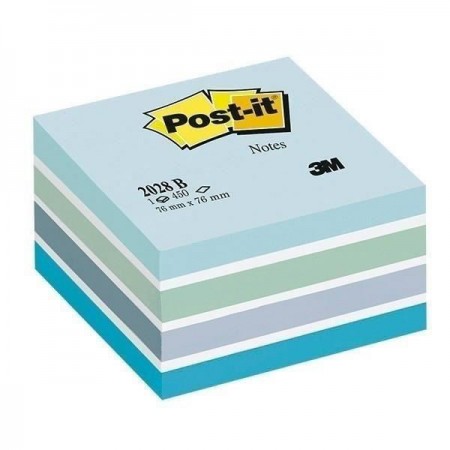 Notes adeziv 76*76mm nuante albastru 450 file post-it 3m Notes adeziv 76*76mm nuante albastru 450 file post-it 3m