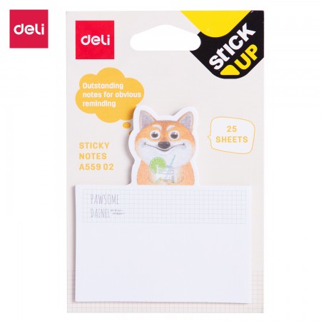 Notes adeziv pisici/catei 75*84mm 25 file deli