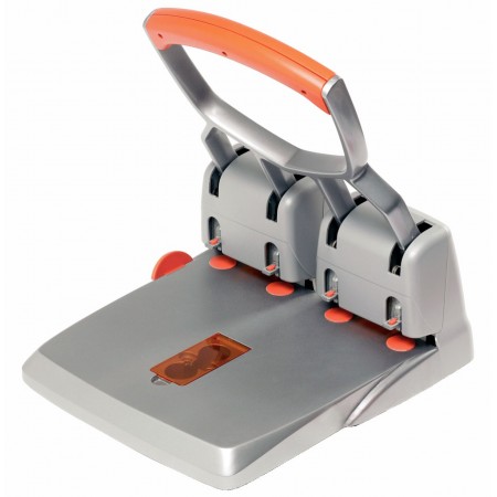 Perforator 4 perforatii 150 coli hdc150/4 argintiu rapid