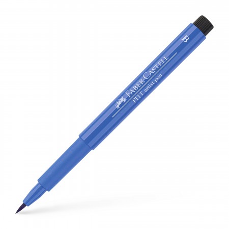Pitt artist pen brush albastru cobalt faber-castell Pitt artist pen brush albastru cobalt faber-castell