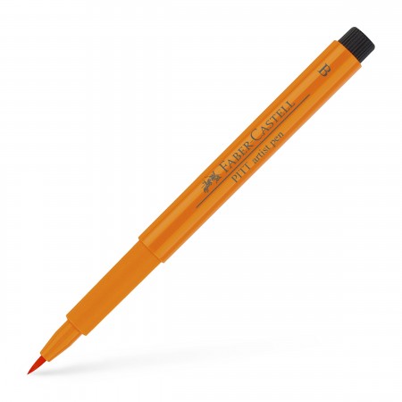 Pitt artist pen brush portocaliu faber-castell