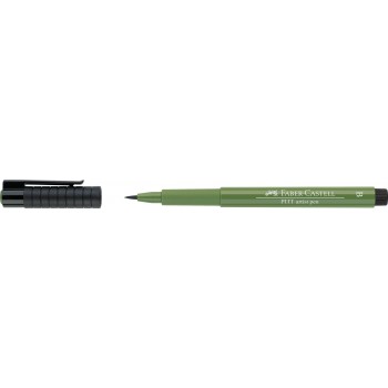 Pitt artist pen brush verde oliv faber-castell
