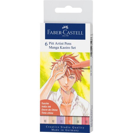 Pitt artist pen manga set 6 kaioro 2019 faber-castell Pitt artist pen manga set 6 kaioro 2019 faber-castell