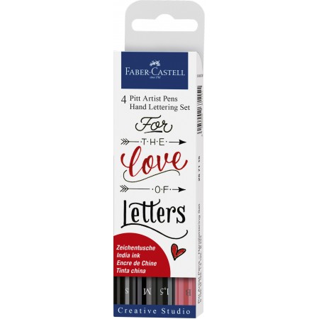 Pitt artist pen set caligrafic 4 buc faber-castell Pitt artist pen set caligrafic 4 buc faber-castell