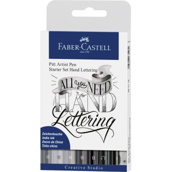 Pitt artist pen set caligrafic 8 buc faber-castell