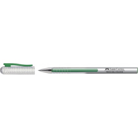 Pix cu gel 0.7mm true gel verde faber-castell