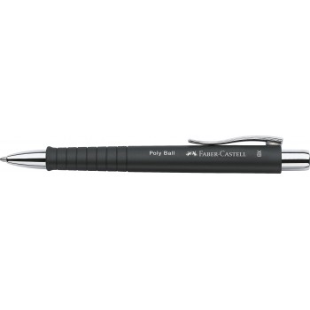 Pix cu mecanism si grip negru poly ball xb 2020 faber-castell