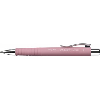 Pix cu mecanism si grip rose poly ball xb faber-castell