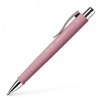 Pix cu mecanism si grip rose poly ball xb faber-castell