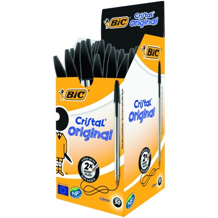 Pix unica folosinta negru cristal medium bic