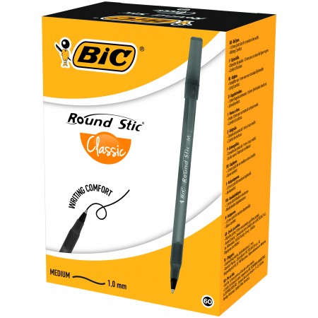 Pix unica folosinta negru round stic bic