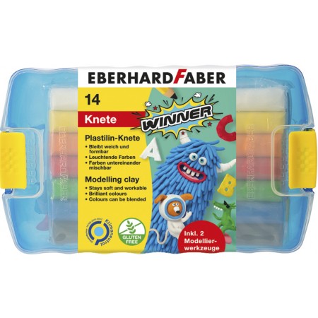 Plastilina 10 culori cutie plastic eberhard faber Plastilina 10 culori cutie plastic eberhard faber