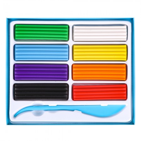 Plastilina 8 culori 160g deli