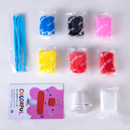 Plastilina soft light robot 6  culori deli