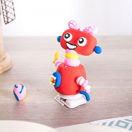Plastilina soft light robot 6  culori deli