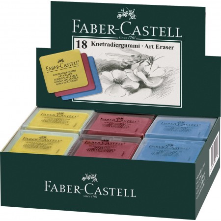 Radiera arta si grafica diverse culori faber-castell