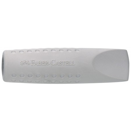 Radiera capac jumbo grip 2001 gri faber-castell