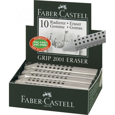 Radiera creion grip 2001 gri faber-castell