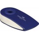 Radiera creion sleeve mini rosie/albastra faber-castell