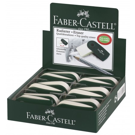 Radiera creion sleeve verde faber-castell Radiera creion sleeve verde faber-castell