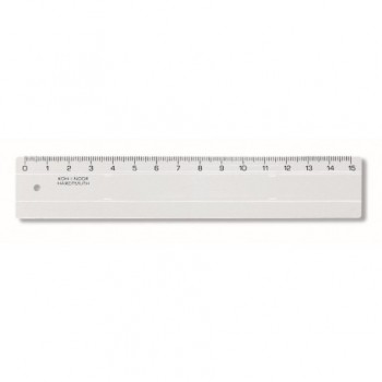 Rigla 15cm transparenta koh-i-noor