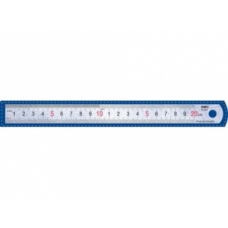 Rigla metal 20 cm deli