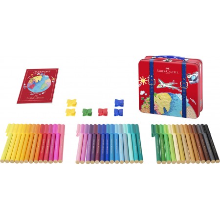 Carioca 40 culori connector valiza faber-castell