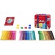 Carioca 40 culori connector valiza faber-castell