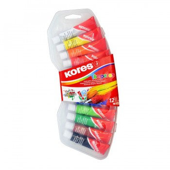 Tempera 12 culori 12 ml kores