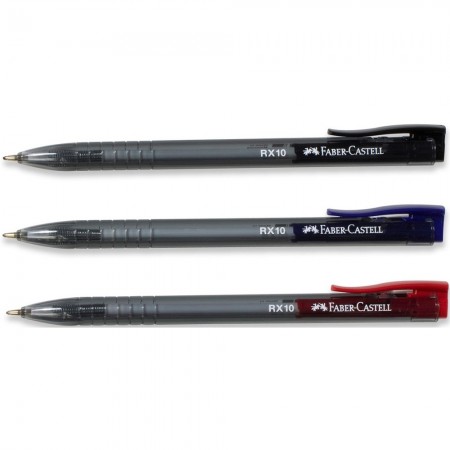 Roller 1.0mm semi-gel cu mecanism negru rx10 faber-castell Roller 1.0mm semi-gel cu mecanism negru rx10 faber-castell
