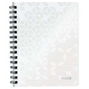 Caiet birou spira a5 dictando alb coperta pp wow leitz