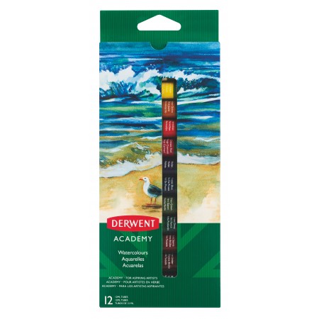 Tempera 12 culori 12 ml derwent academy