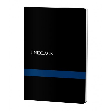 Caiet a4 60 file dictando 70g coperta pp albastra uniblack pigna