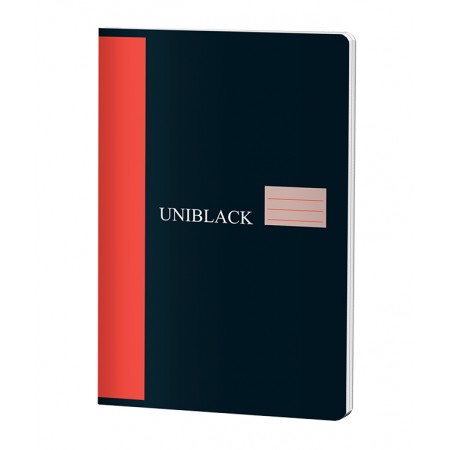 Caiet a4 60 file dictando 70g coperta rosie uniblack pigna Caiet a4 60 file dictando 70g coperta rosie uniblack pigna