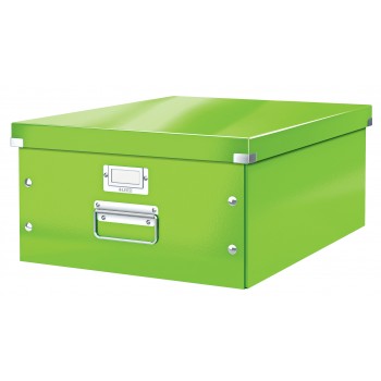 Cutie depozitare mare verde click&store leitz
