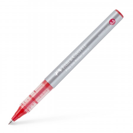 Roller free ink 0.5mm rosu faber-castell