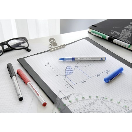 Roller free ink 0.5mm rosu faber-castell