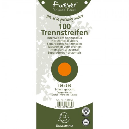 Separatoare carton 105*240 mm portocalii exacompta Separatoare carton 105*240 mm portocalii exacompta