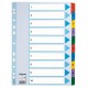Separatoare index carton 1-10 mylar esselte