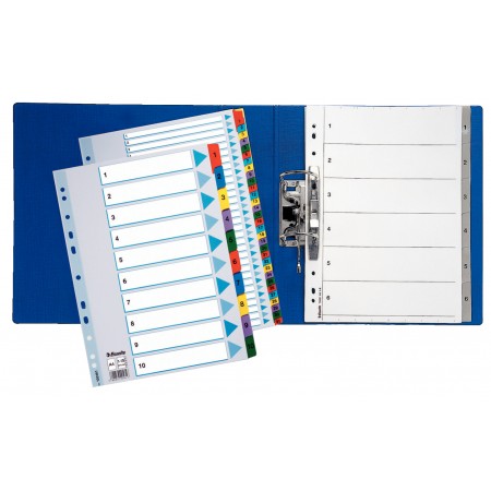 Separatoare index carton 1-12 mylar esselte