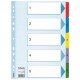 Separatoare index carton 1-5 mylar esselte