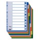 Separatoare index plastic 10 culori esselte